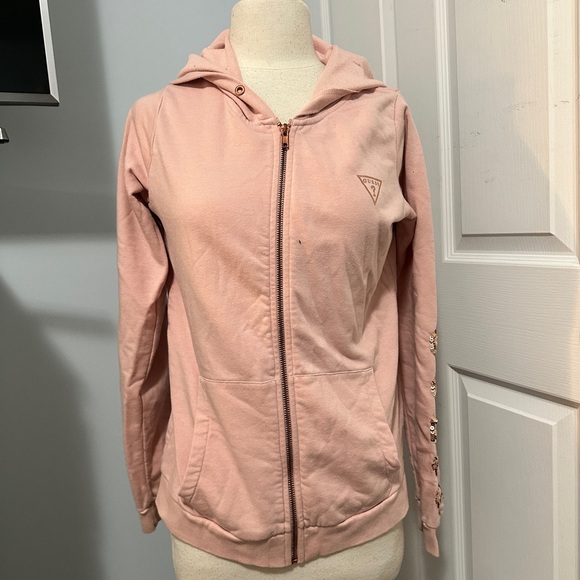 GUESS zip up Pink Hoodie - Picture 4 of 4